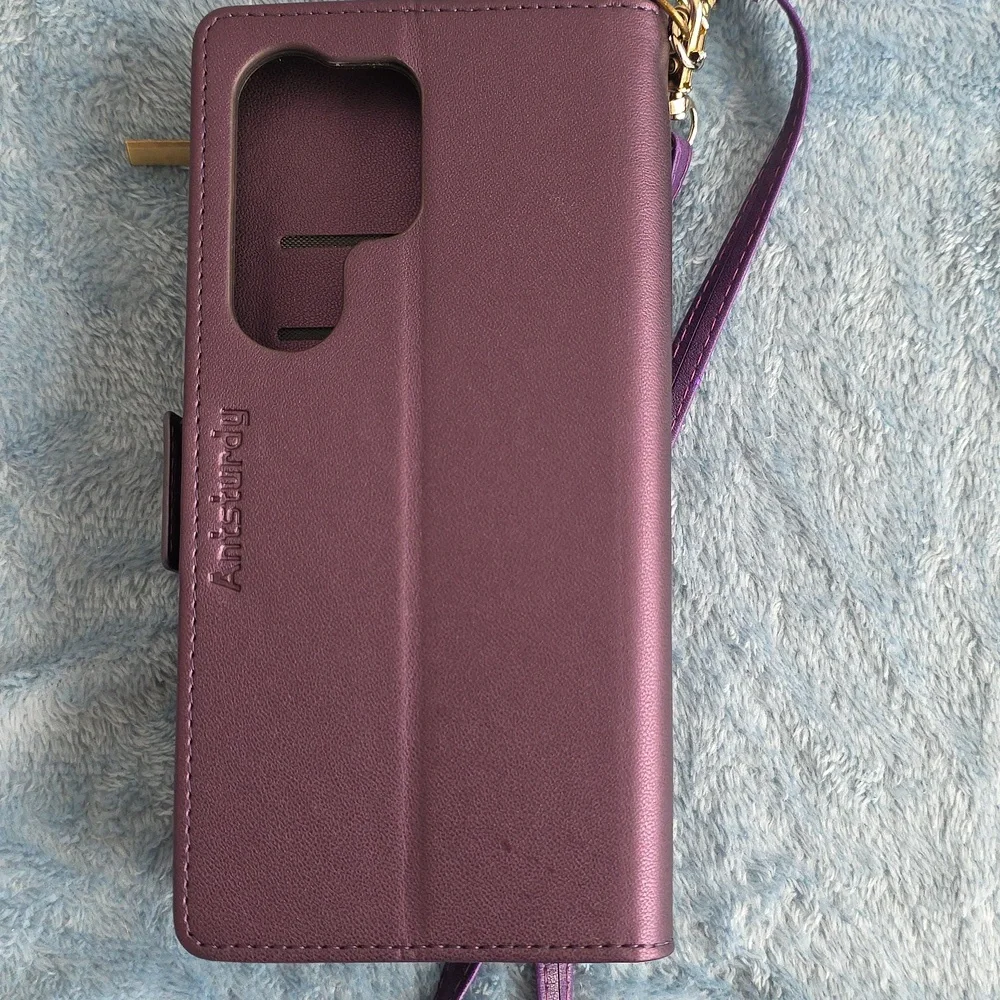 Wallet Phone Case For S25 Ultra with Cross Body Strap
